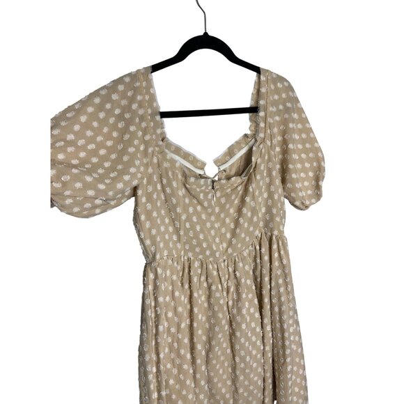 House of Harlow 1960 X REVOLVE Frans Neutral Dress-sz Large - Picture 12 of 12